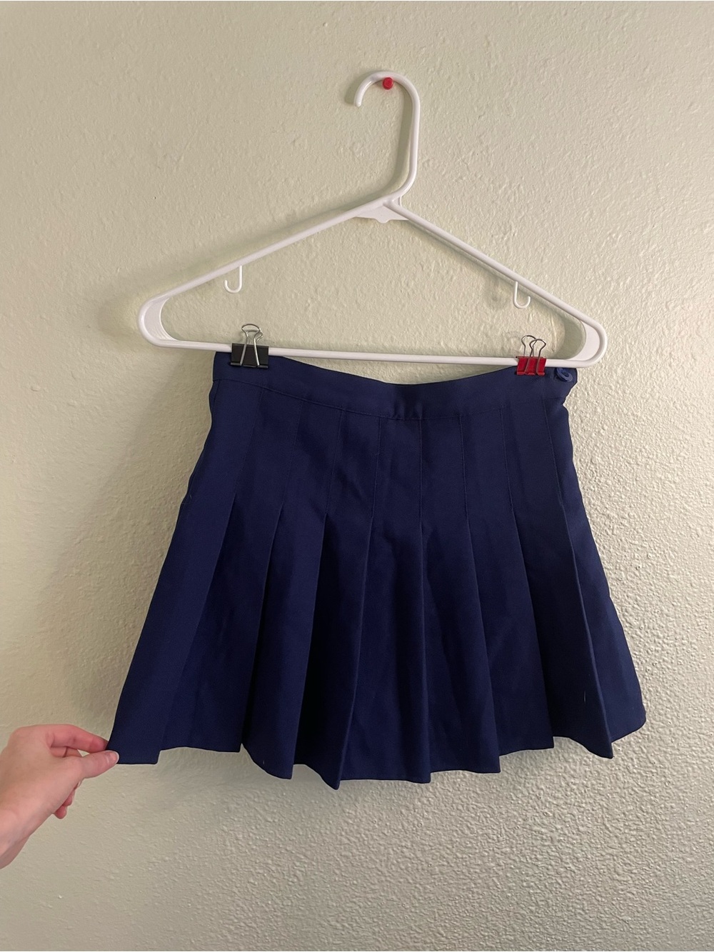 Classic Navy Pleated Skirt